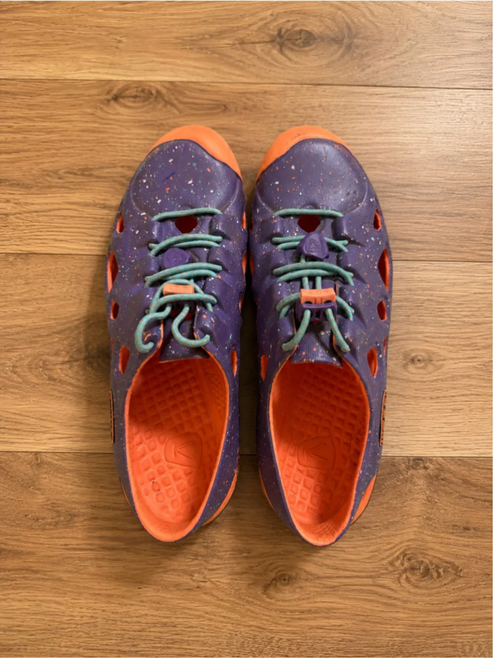 KEEN Kids Newport H2 Water Shoes Youth Size 2 Purple Orange Sport Sandals